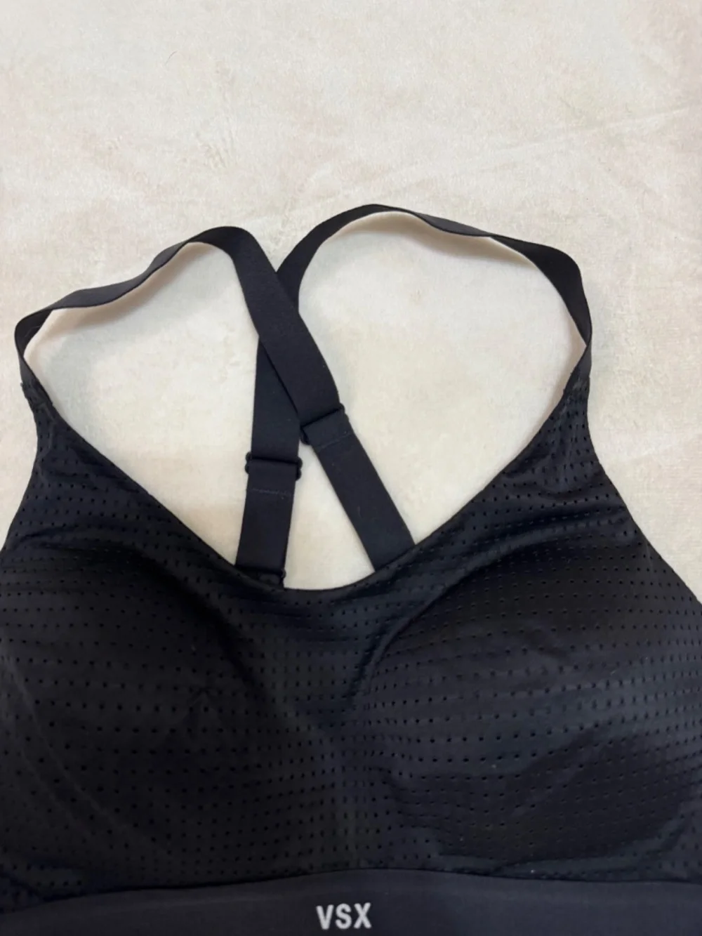 Victoria’s Secret VSX Sport Black Racerback Sports Bra 36B